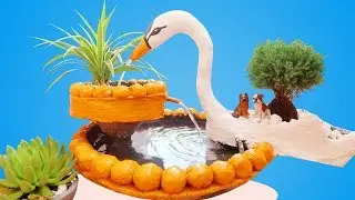 Best Idea! DIY Duck Water Feature Fountain for Outdoor Garden