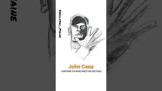 How To Draw WWE John Cena in #Procreate #wwe #wweraw #wwesmackdown  #artwork #artwork #shorts