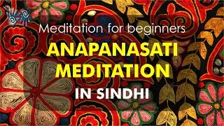 ANAPANASATI MEDITATION in SINDHI | Anapanasati Meditation for beginners in Sindhi. Simple Meditation