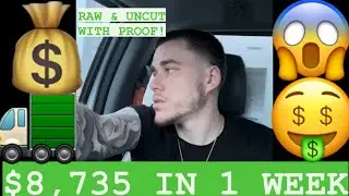 I Made $8,735 In 1 Week In A Box Truck | Proof & Breakdown | Box Truck Ant
