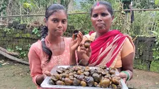 Ghongha Recipes | Big Snail Recipe Cooking and Eating in Village Women | Healthy Village Recipes