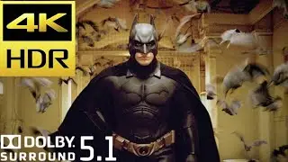 Batman Calls Bats to Arkham Asylum Scene | Batman Begins (2005) Movie Clip 4K HDR