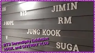 *BTS Serendipity Exhibition in LA HAUL and GIVEAWAY Vlog*