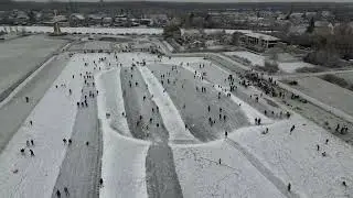 Schaatspret in Waalbos Rijsoord