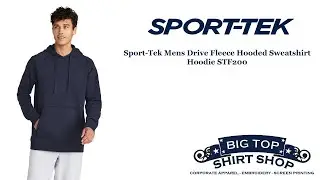 Sport-Tek Mens Drive Fleece Hooded Sweatshirt Hoodie STF200