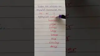 Spanish verbs. Verbos en espa&ntilde;ol. #learning #learnspanish #spanish #easy #spain
