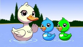  Six Color Ducks | Kids Song Inspired by 5 Little Ducks