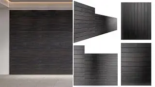 Transformable  Wall Panel Cladding SketchUp Dynamic Model with Enscape Ready Materials