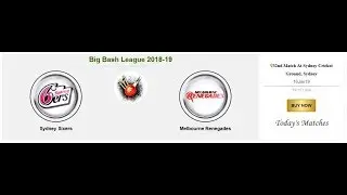 BBL 32nd, 33rd Match SS vs MR, BH vs ST At Sydney, Brisbane, 16Jan19 Prediction