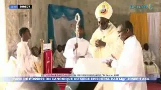 Prise de possession canonique du siège épiscopal du diocèse de Yamoussoukro par Mgr. Joseph AKA.