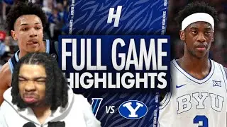 AJ Dybantsa DEBUT!!! #8 BYU vs Villanova College Basketball Highlights (reaction)