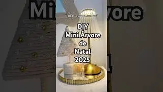 DIY: Mini &aacute;rvore de Natal ✨ Decora&ccedil;&atilde;o de Natal 2025 #diy #natal2025 #christmastree #christmas #natal