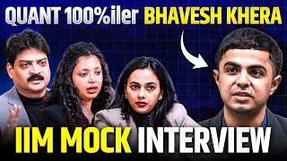 100%ile But Still GRILLED? 😳 || IIM Mock Interview || CAT GDPI