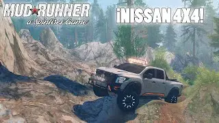 Nissan TITAN 4X4 OFF ROAD - Transporte TRONCOS - Spintires Mud Runner
