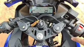 Yamaha R15 V3 startup and engine sound 2021
