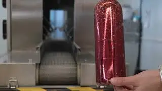 Wine bottles shrink film sleeve labeling machine