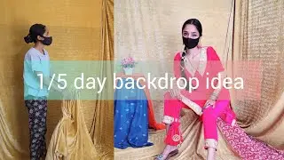 Self made backdrop at home day 1/diy backdrop ideas/khushi tomar #photoshoot  #backdrop