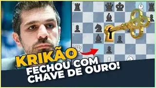 &Uacute;ltima rodada do continental | Krikor ganha em 14 lances | Xadrez &eacute; Vida