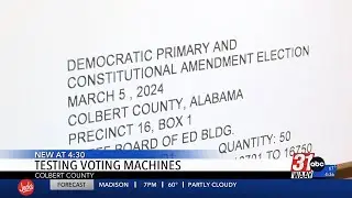Colbert County tests voting machines in advance of March primary