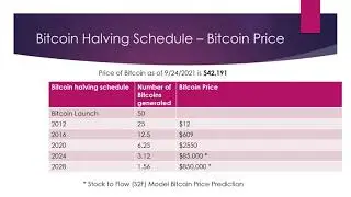 Bitcoin Halving - Stock to Flow Model - Lesson 2