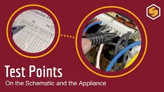 How to use the schematic to locate your electrical test points in an appliance #appliancerepair