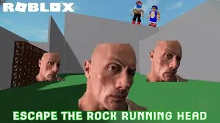ROBLOX Escape Running Head The Rock #roblox #escaperunninghead #robloxescape