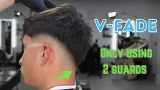 Важность выпрямления! ⤴️ | Урок по стрижке V-Fade с использованием только 2 насадок!