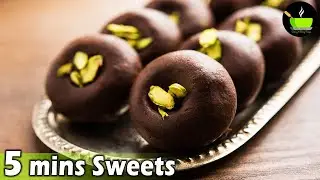 5 Minute Sweets Recipes | Quick & Easy Sweet Recipes | Chocolate Peda| Indian Sweets| Instant Sweets