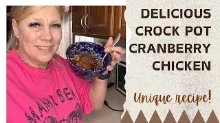 Crock Pot Cranberry Chicken with a Twist!