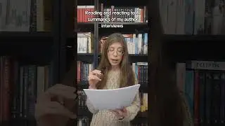 Reading and reacting to AI summaries of my author interview #booktube #authorinterview #authortalk