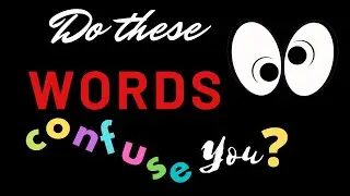 8 pairs of commonly confused prepositions/ English Grammar