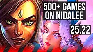 NIDALEE vs KAYLE (TOP) | 6/2/4, 500+ games, Dominating | EUW Master | 25.22