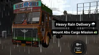 Heavy Rain in Mount Abu 🌧️ | Dangerous Wood Cargo Delivery 😱 | RevUpShivam