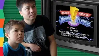 Lets Play MIGHTY MORPHIN POWER RANGERS Video Game on Super NES   Power Rangers Retro Game Review