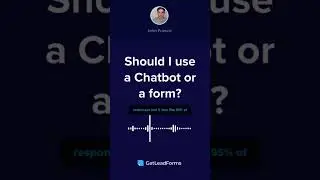 Chatbot or form for capturing inbound leads? Always a form… #shorts