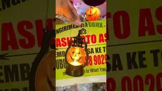 Lentera halloween lampu labu