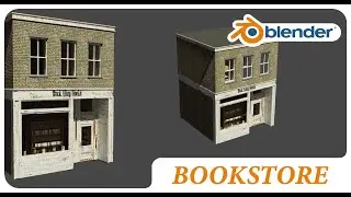 Modeling a Bookstore in Blender