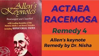 ACTAEA RACEMOSA | Allen’s keynote remedy 4| Homeopathic medicine in details | Hindi
