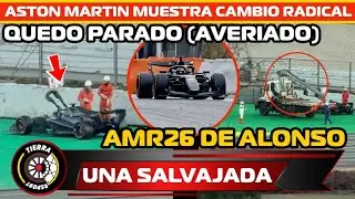 &iexcl;UNA SALVAJADA Y AVERIADO! ASTON MARTIN PRESENTA CAMBIO RADICAL EN NUEVO AMR26 PERO QUEDA PARADO