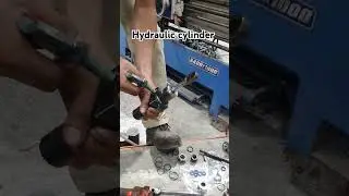 Hydraulic cylinder - Test new Hydraulic cylinder using air compressor. #engineering #hydraulic