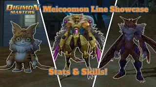DMO Meicoomon All Digivolutions & Skills - Meicoomon line showcase Digimon Masters Online Raguelmon