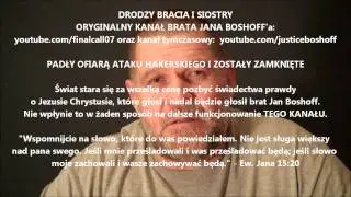 ATAK HAKERSKI na oryginalny kanał Jana Boshoff'a - finalcall07
