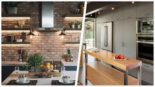 75 Laminate Floor And Brown Floor Kitchen Design Ideas You'll Love ⭐️