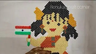 I have come to your little girl how to make beads national flag tutorial #diy #beadwork
