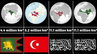Greatest muslim empire with land area ।। All muslim empires in history.