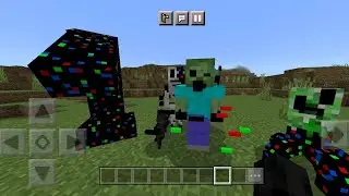 Minecraft infected by Pibby Glitch MOD in Minecraft PE
