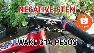 WAKE Bicycle Stem Alloy Positive Negative Stem Mountain Bike By | Unli Batak
