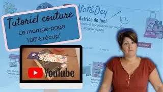 Tutoriel couture facile Nat&Dey ⭐ Le marque-page 100% récup'