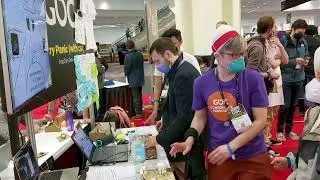 Pastry Panic (with cat) at the alt.CTRL.GDC 2022 EXPO
