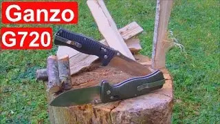 Ganzo G720 - Hard Test and Review - Cheap Solid Folding Knife
